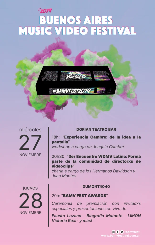 ¡Llega el BAMV FEST 2019 este 27 & 28 de noviembre! - Frame still del videoclip